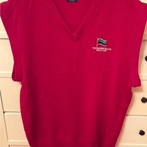 Red Barwon Heads V-Neck Sweater Vest